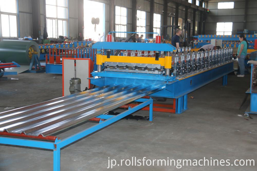 高品質単層台形ロール成形機 High Quality Single Layer Trapezoid Roll Forming Machine